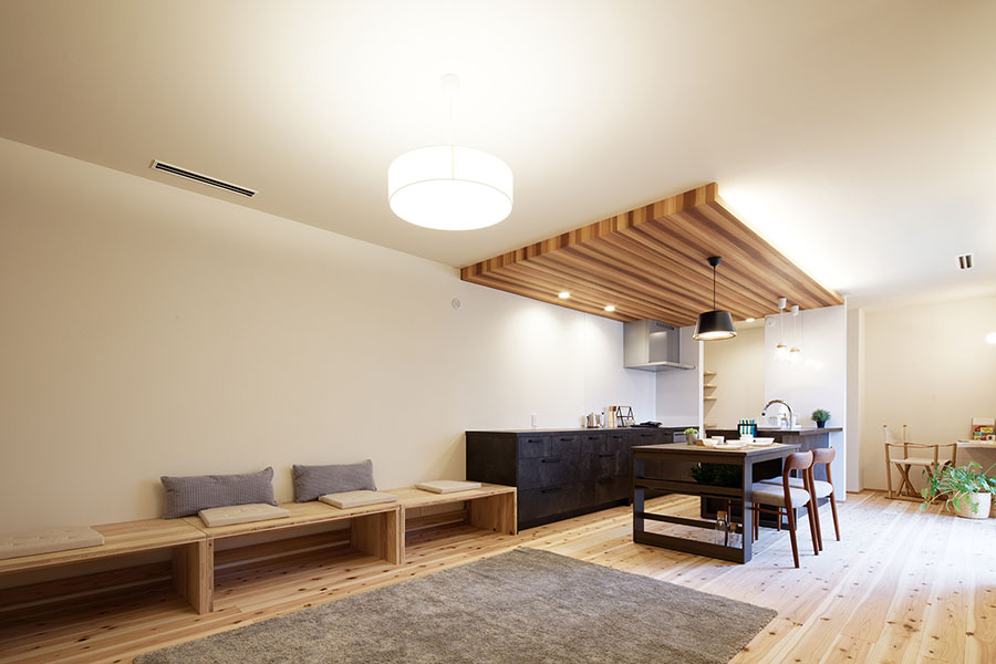 注文住宅のリビングルームを撮影（名古屋市西区）