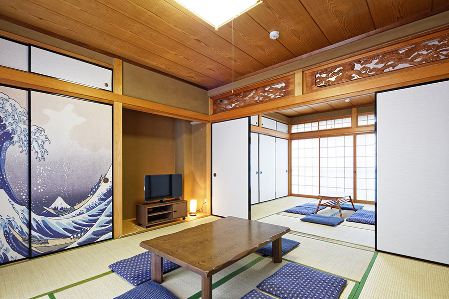 宿泊施設の客室を撮影（愛知県常滑市）