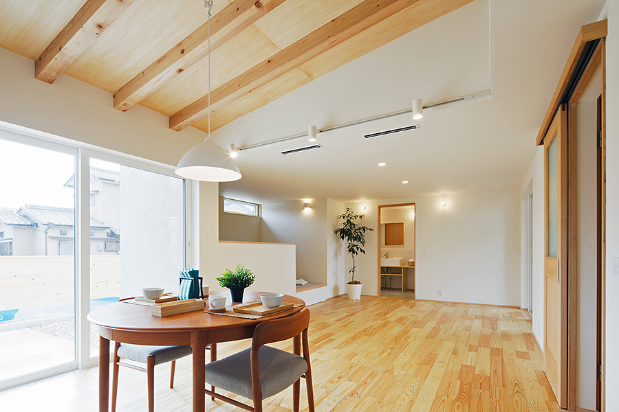 注文住宅のリビングダイニングを撮影（愛知県豊田市）